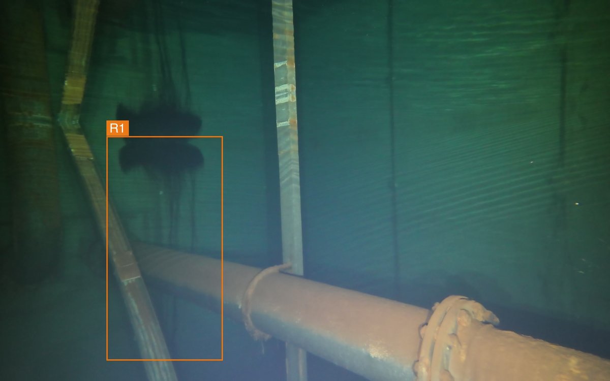Betontank, Raum Bielefeld: Unterwasseraufnahme aus unserer Inspektion